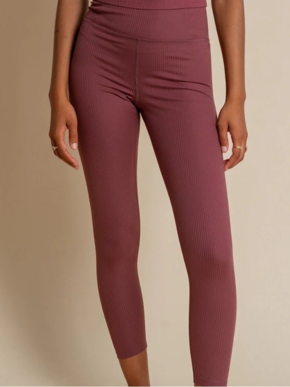 Girlfriend Collective High Waist Leggings‎ Mauve Pink Medium Gym Workout